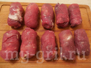 мясные пальчики из свинины с начинкой рецепт